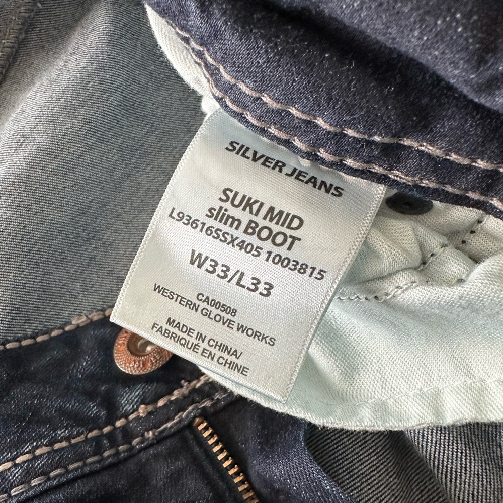 Suki Mid Slim Boot. Silver Jeans. W33/L33. Like new condition.